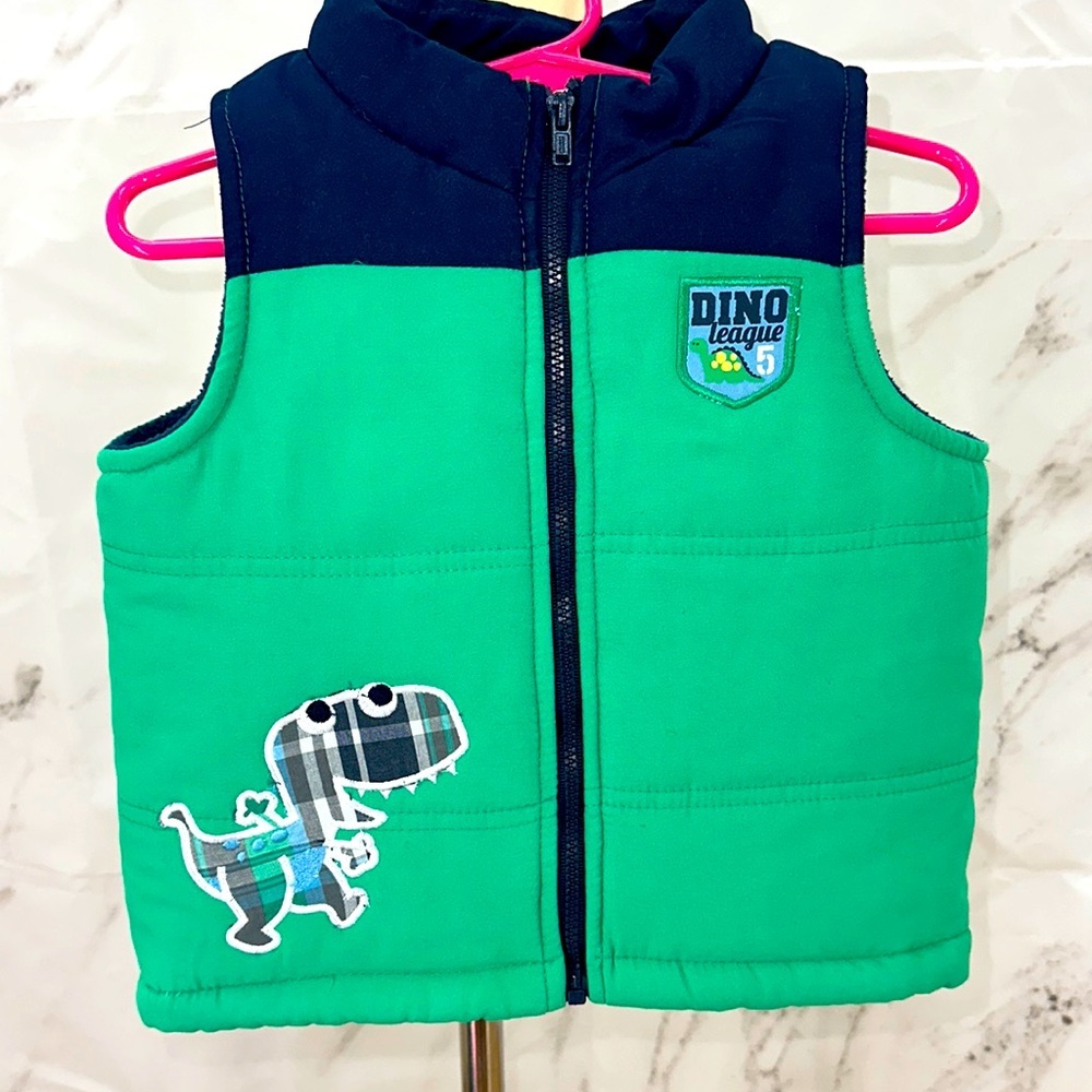 Dinosaur 🦖 Puffer Vest‎ 3t